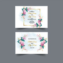 Luxury wedding invitation card background