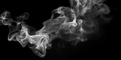 Fototapeta premium smoke on black background