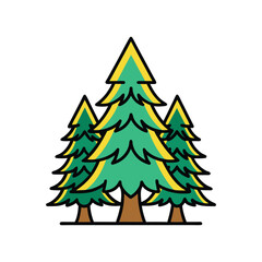Obraz premium christmas tree vector