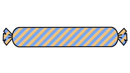 キャンディテロップベースストライプ(青オレンジ)