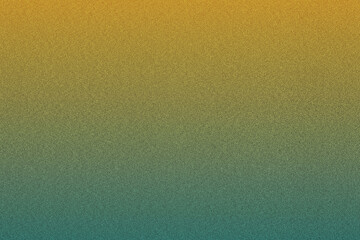Abstract background with a soft golden and cyan grain gradient color. Gradient background with noise effect for a rough, textured surface. For making banner, project, poster, presentation background