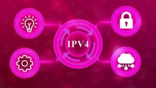 IPV4 abbreviation. Modern technology concept. Business, Technology, Internet and network concept.
