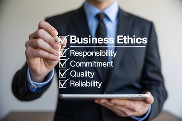 Business Ethics and Compliance Culture Concept – Ethical Behavior, Corporate Responsibility, and Sustainable Development in the Modern Workplace