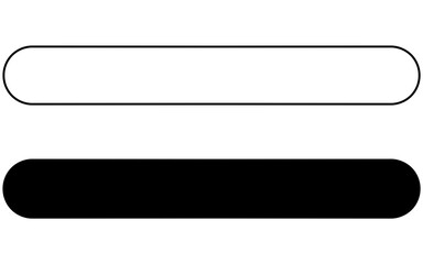 Rounded text bar elements