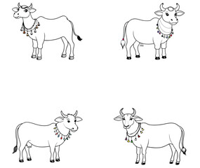 farm animals collection print 