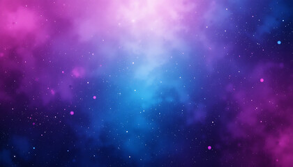 Fototapeta premium Cosmic Nebula Vibrant Pink and Blue Galaxy Background, Space, Stars, Stardust, Celestial