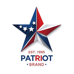 Obraz premium Patriot Brand Star Logo Design - Est. 1995