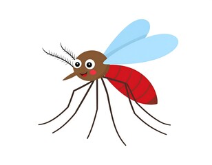 Fototapeta premium Mosquito illustration graphic design