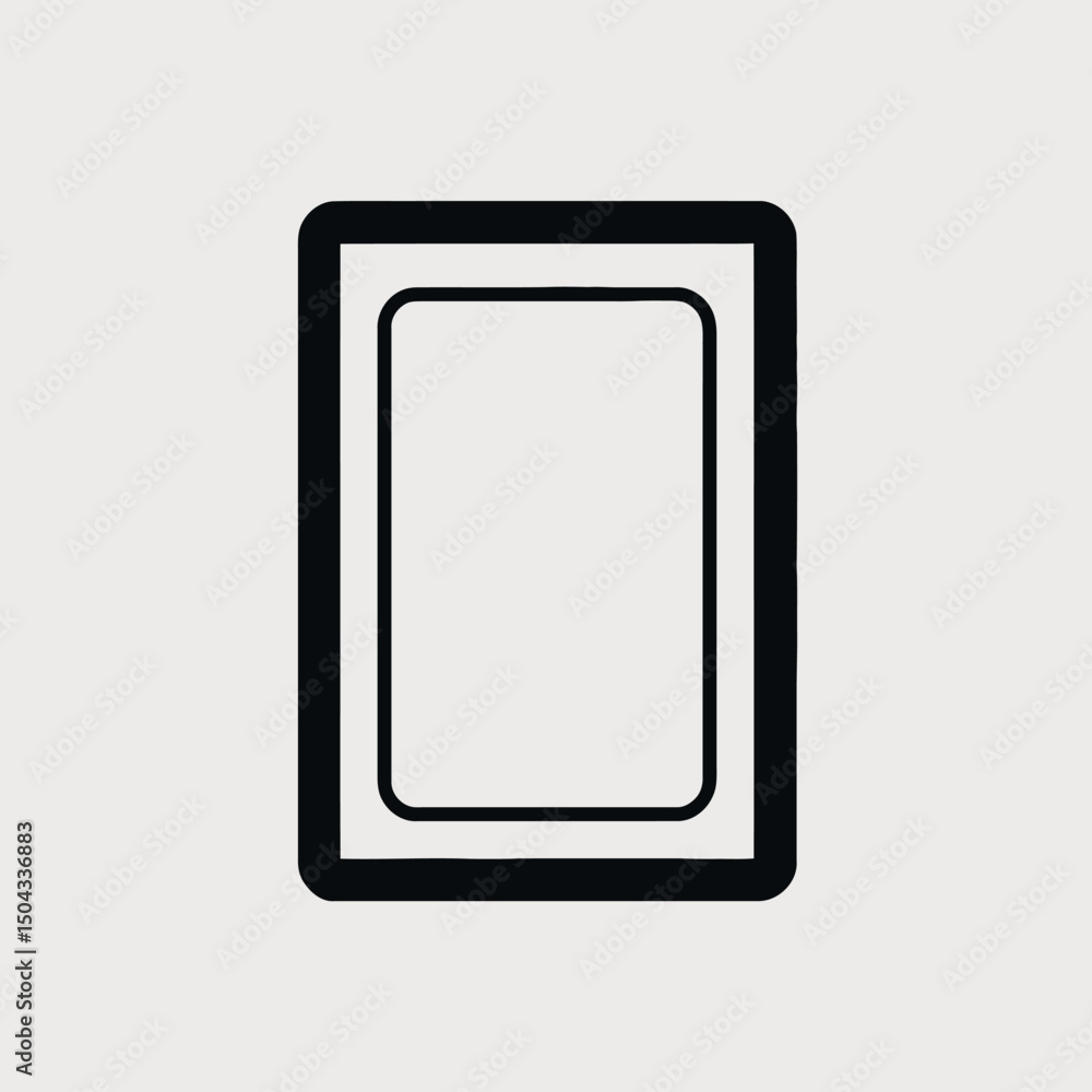 Aufkleber frame mockup template border display presentation design picture gallery photo art isolated blank sp