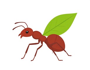 Fototapeta premium Winged ant illustration