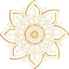 Colorful And Luxury mandala design Eps