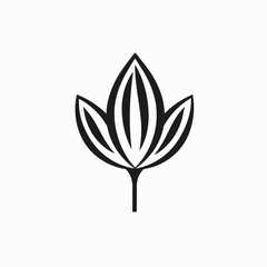 Leaf vector botanical nature floral plant organic art design illustration graphic element icon symbol logo silhouette
