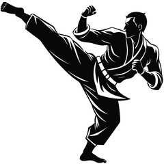 Dynamic Soccer Player in Action Vector Illustration of a Footballer Running with the Ball