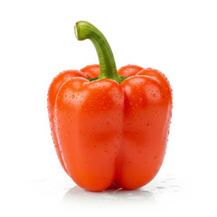 High-resolution, commercial-quality image of pepper isolated on alpha layer, photographed from a eye-level view to maximize visual appeal