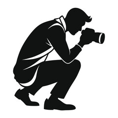Photographer Silhouette Capturing Moments, Professional Photography, Image