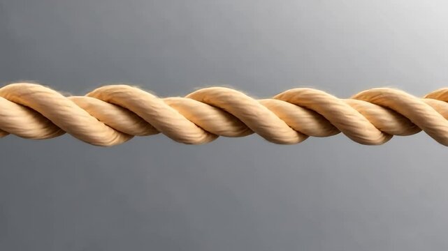Light beige rope coils