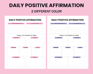 Daily Positive Affirmation KDP Interior