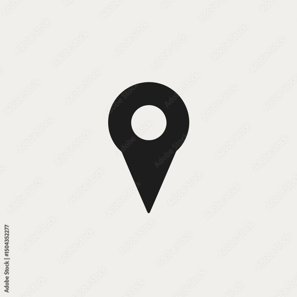 Poster location pin map marker pointer navigation gps travel destination place position pinpoint icon symbo