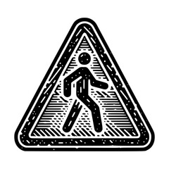 pedestrian crossing sign