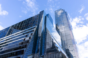 corporate building facade in new york 