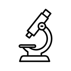 microscope on white background