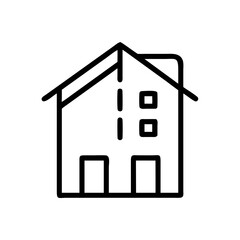 house icon isolated on white