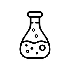 vector illustration of a laboratory flask