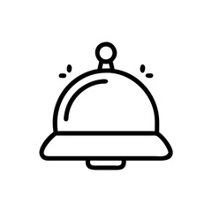 restaurant cloche icon vector illustration