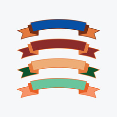 Wing Shapes Vector Set on White Background