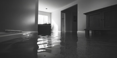 Flooded Interior, Monochrome