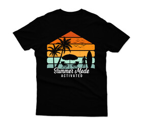 Retro Summer Mode Activated t-shirt design
