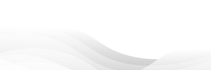 Abstract white banner background. Graphic design banner pattern background template with dynamic curve shapes