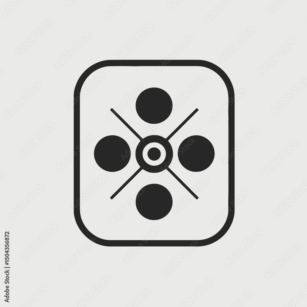 Poster abstract black and white design element with circles lines and shapes geometric pattern graphic art 