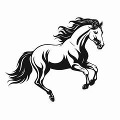 Horse equine mammal animal stallion mare equestrian racehorse thoroughbred mustang breed isolated vector art