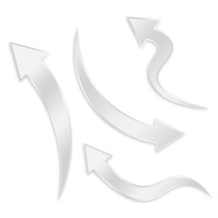 metal silver arrow transparent png element	