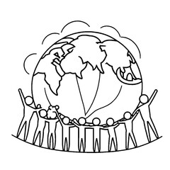 Children uphold the earth 