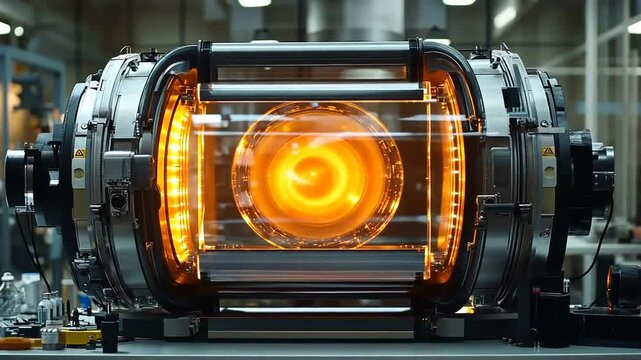 Futuristic fusion reactor generates intense energy