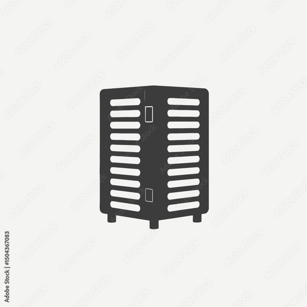 Aufkleber black server rack storage data center network computing hardware technology equipment system cabinet
