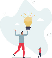 creative team working together. Business communication and collaboration.brainstorming and new idea. character life .