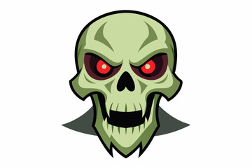 Fototapeta premium halloween skull with a skull