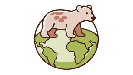Logo icon of polar bear 