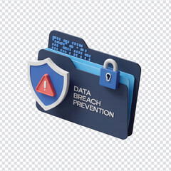 3D Secure Folder with Data Breach Prevention Document