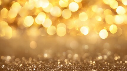 Obraz premium Golden festive sparkles and fireworks celebration background