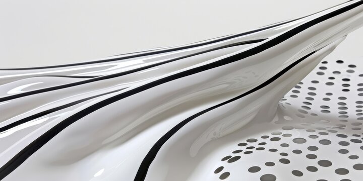 Astrazione tessile: curve fluide e pattern geometrici