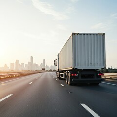 Container Freight Truck Image Collection