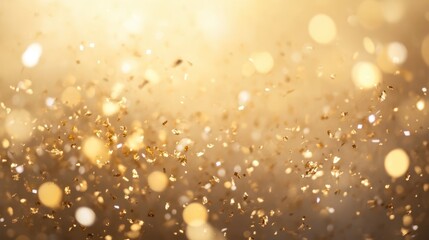 Golden festivity fireworks and sparkles background for celebrations