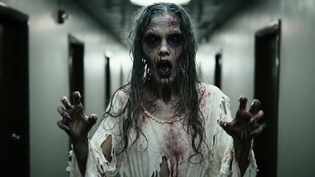 scary female ghost