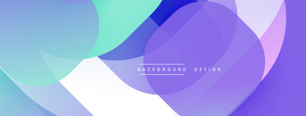 Abstract fluid shapes overlap, creating vibrant gradient background. Colors blend smoothly, offering modern aesthetic. Text reads background design.