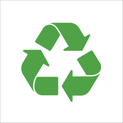 Obraz premium recycle symbol on white background