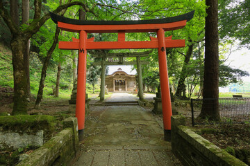 兵庫県勝岡市　有子山稲荷神社　入口